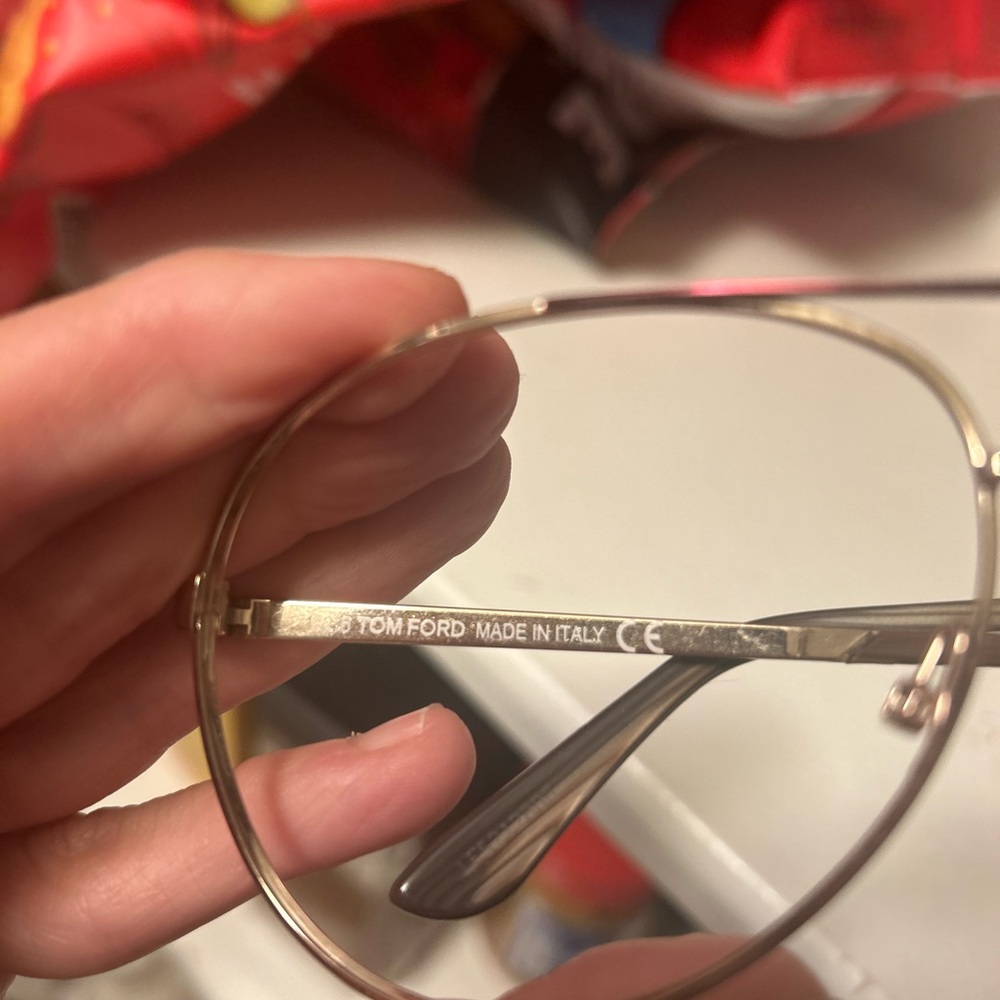 Tom Ford Silver Aviator Glasses -Frames Only - image 3